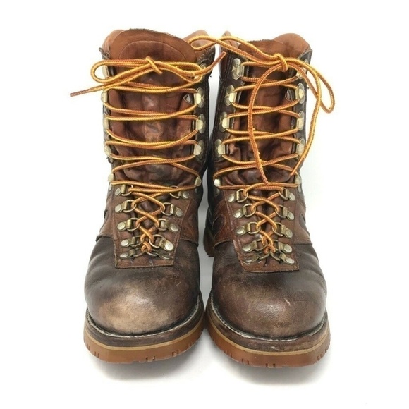 Kush N Kollar Chippewa Mens Work Boots Brown 8.5 - Picture 2 of 8